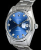 Rolex Oysterdate Precision 34 Blue Diamonds After-Market Dial 6694 